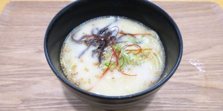 不二製油 プラントベースとんこつラーメン試食